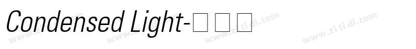 Condensed Light字体转换